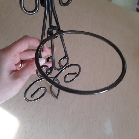 Vintage Wrought Iron Large Ornate Scroll Wall Sconce with holder - Picture 5 of 16